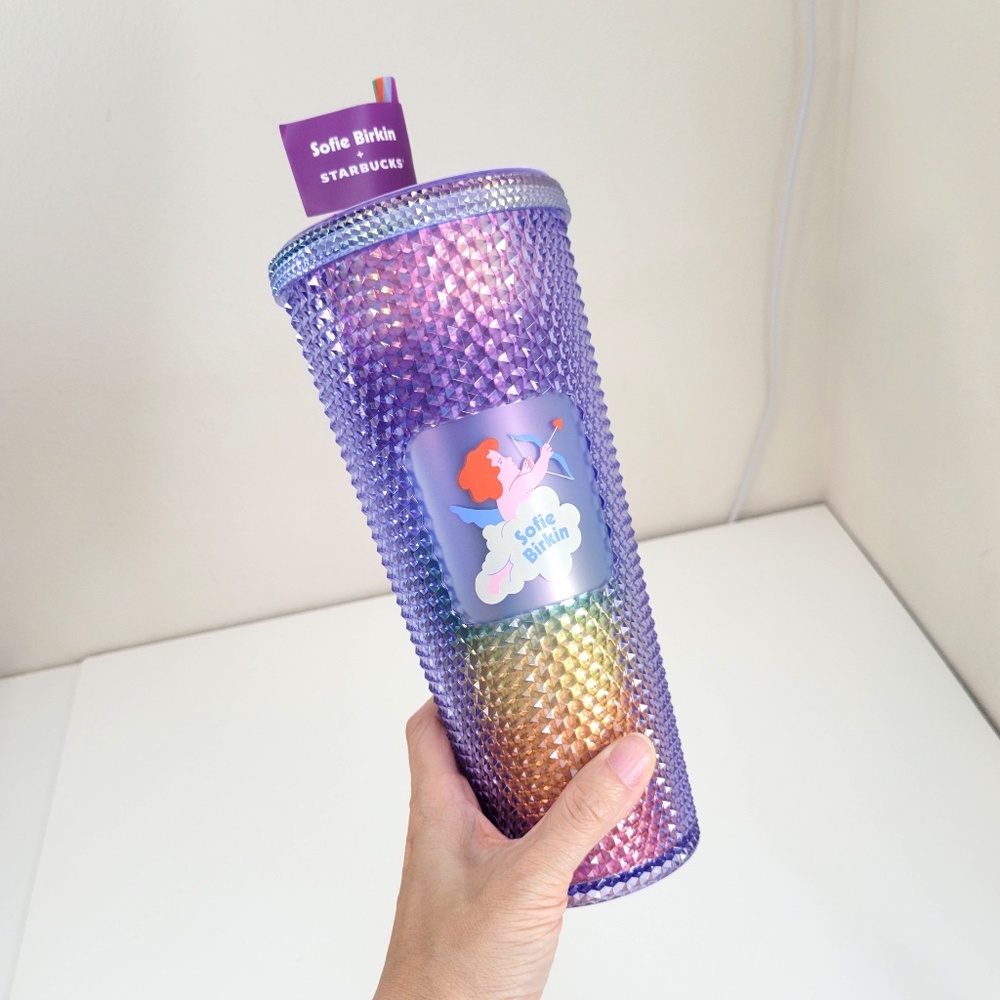 Starbucks Summer 2024 Sofie Birkin Rainbow Pride Studded Tumbler 24oz Venti Cup